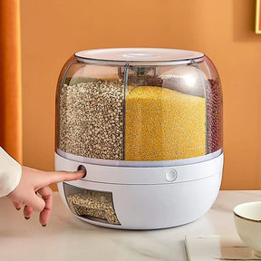 Grain Dispenser™ - Kitchen Storage(360° Rotating Rice)